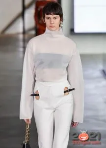 Модная прозрачная блуза сезона осень-зима 2020-2021