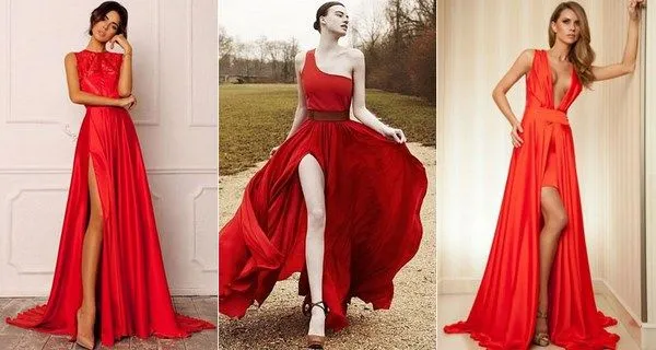 Red evening dresses 2021-2022