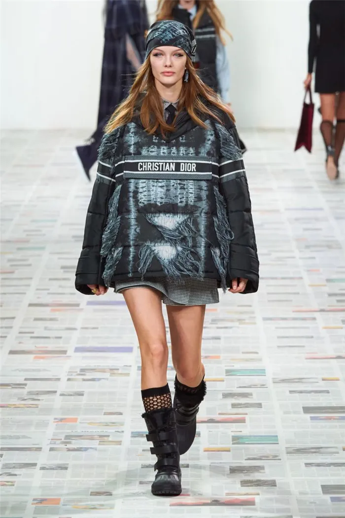Модная куртка анорак осень-зима 2020-2021 из коллекции Christian Dior