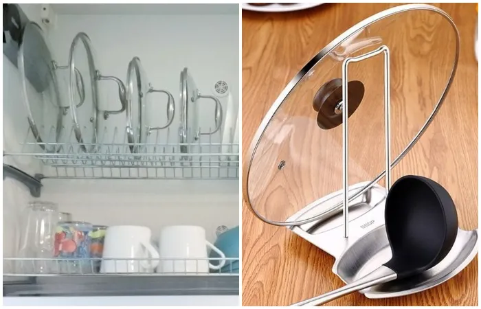 Если у вас мало посуды, воспользуйтесь сушилкой или приобретите удобную подставку