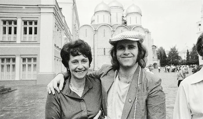 Шейла Дуайт с сыном во время его гастролей в СССР (1979 год)