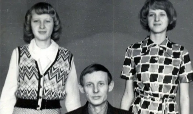 Светлана Лазарева с отцом и сестрой