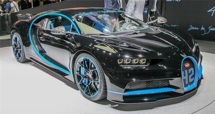 9 позиция - Bugatti Chiron в рейтинге самых дорогих автомобилей 