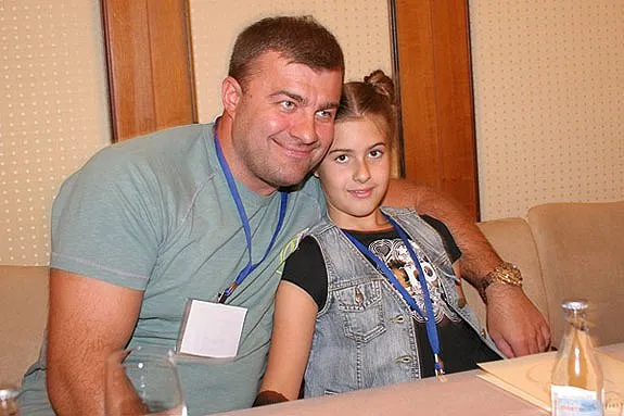 Михаил Пореченков с дочерью Варей