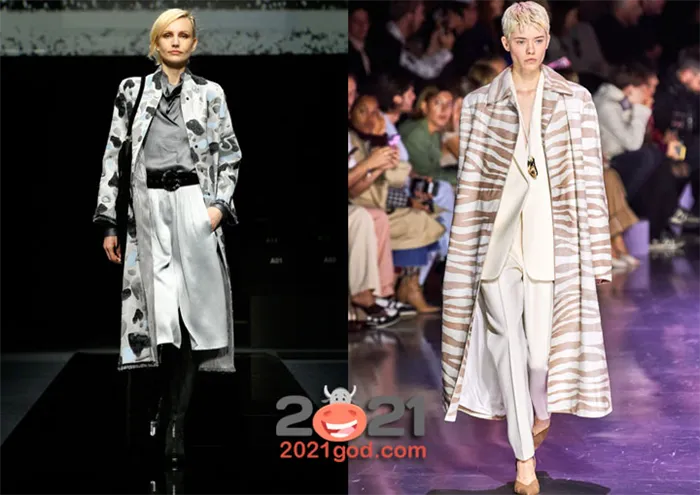 Модные принты для женских пальто на 2020-2021 год