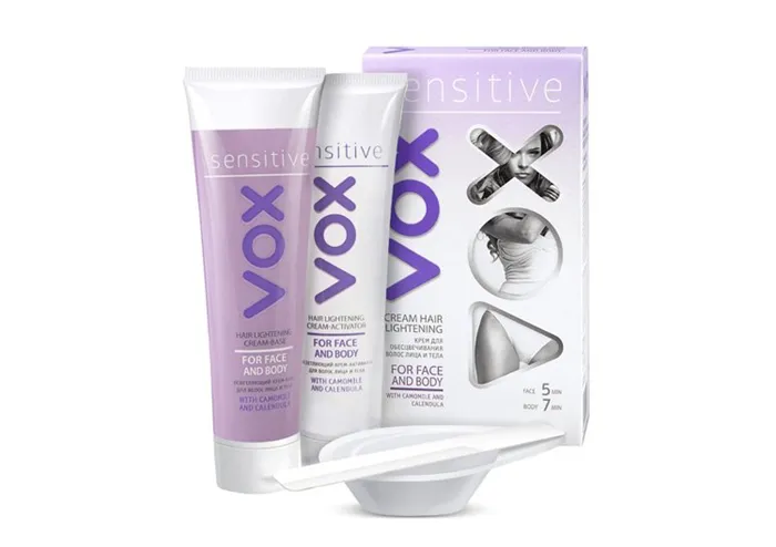 Крем для обесцвечивания волос для лица и тела, VOX Источник: beautyhack.ru