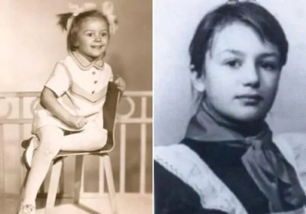 Анастасия Мельникова в детстве