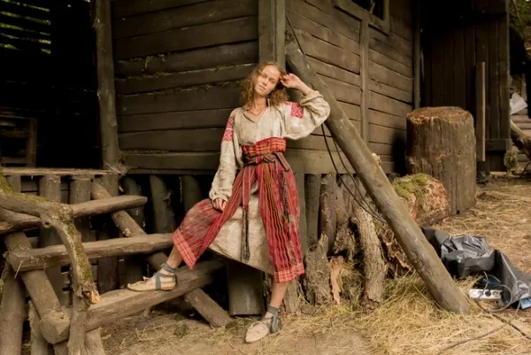 Катерина Ковальчук на съемках сериала «Чудотворная»