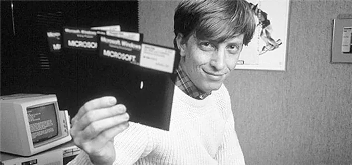 Билл Гейтс после основания Microsoft в 1976 году