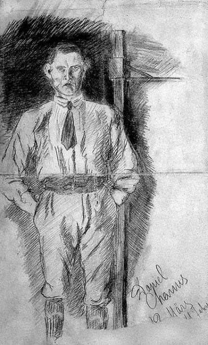 Даниил Хармс. Автопортрет, 12 марта 1924 г. / Фото: www.e-reading.life