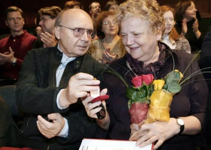 Андрей Мягков с женой
