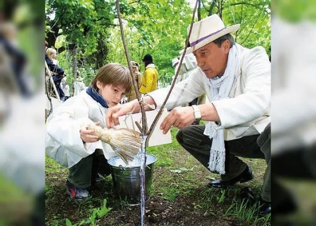 Иван Янковский с дедом
