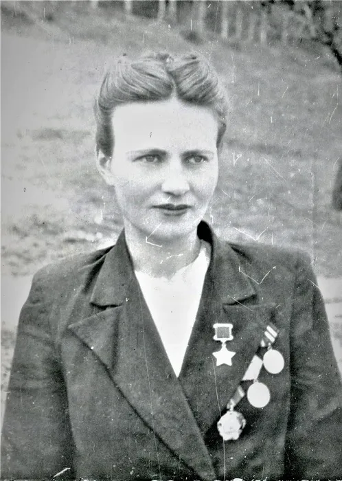 Мария Байда в молодости, вскоре после войны.