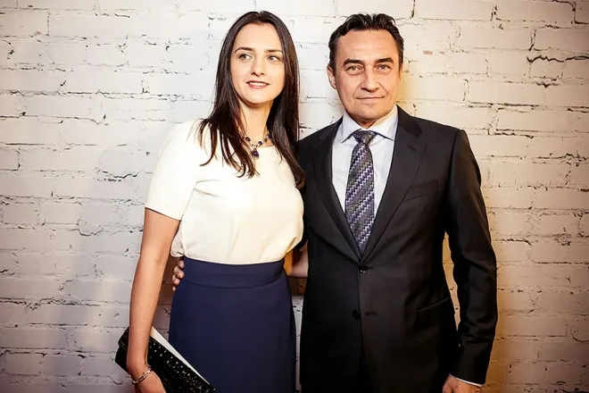 Камиль Ларин с женой Екатериной Андреевой