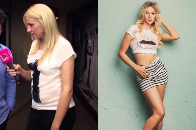 Леся Никитюк до и после похудения