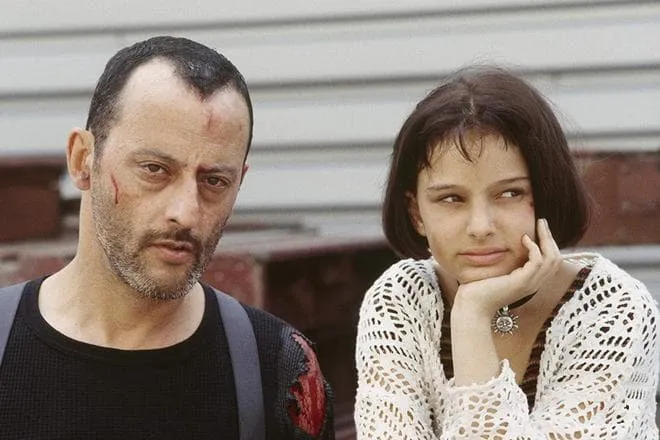Жан Рено и Натали Портман (кадр из фильма «Леон»)
