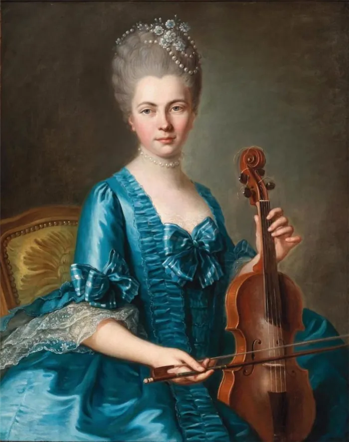 Гийом Вуарио «Юная дама со скрипкой» (не является портретом княжны Таракановой)