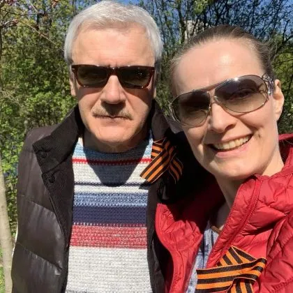 Ольга Копосова с мужем