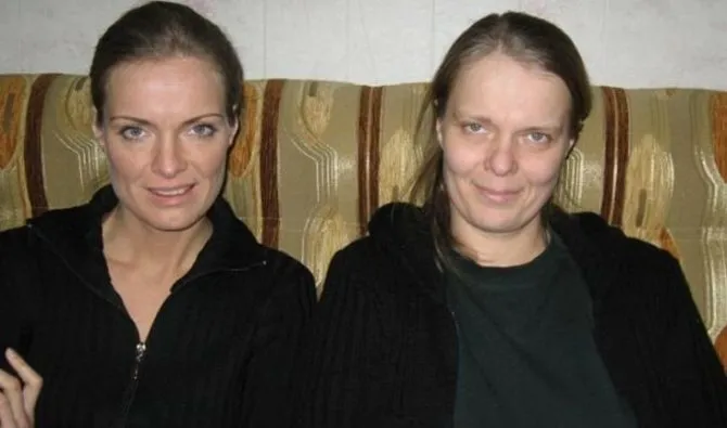 Ольга Копосова с сестрой