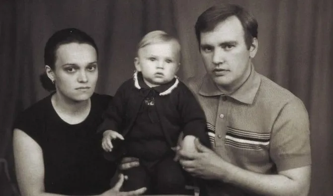 Надежда Кадышева с мужем и сыном в молодости