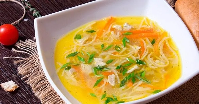 Рецепт супа с лапшой