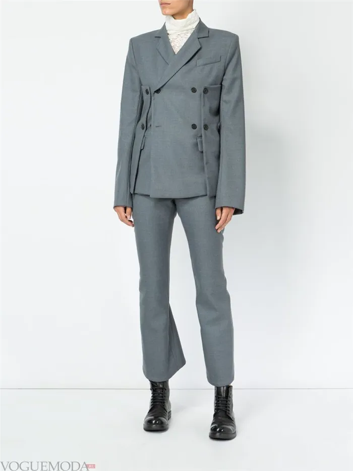 модный пиджак серый