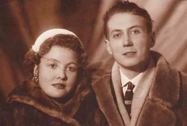 Белла Ахмадулина с супругом Е. Евтушенко