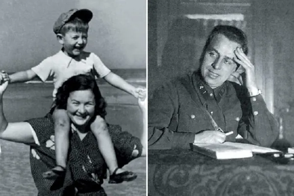 Долинский в детстве с мамой и его отец. Источник фото: museum-crimea.ru