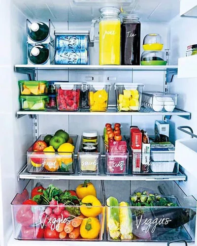 фото порядка в холодильнике