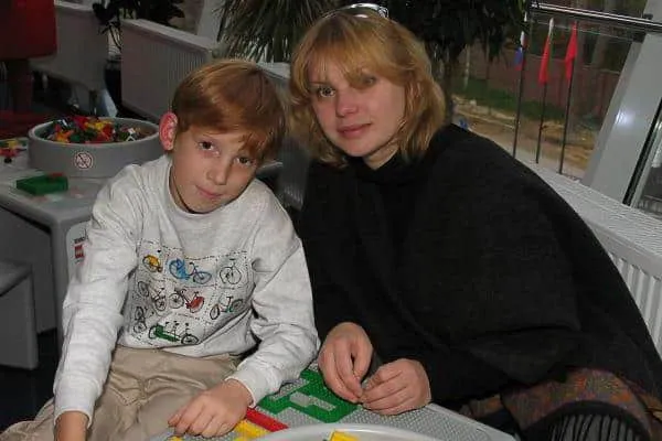 Ольга Машная с сыном