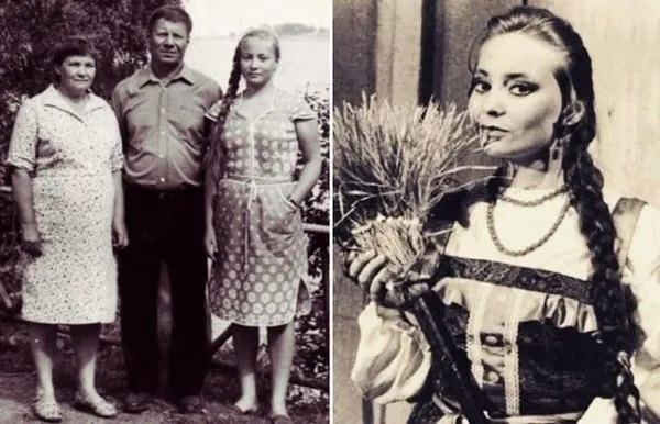 Светлана Пермякова в юности с родителями