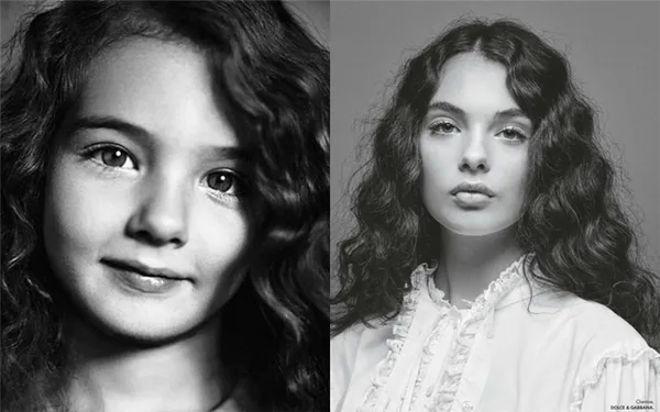 Дева Кассель - дочь Моники Беллуччи - в детстве и в фотосессии Elle в 2020 году