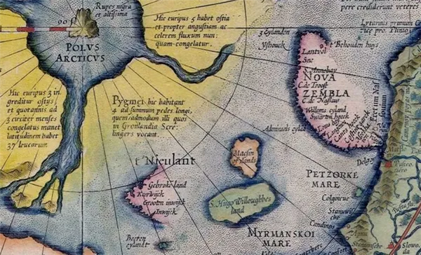 Фрагмент карты Меркатора