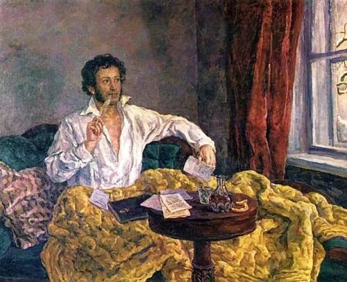 Пушкин в Михайловском, Петр Кончаловский, 1932 год