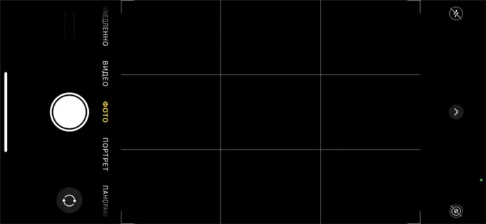 Сетка на камере Айфона. Сетка позволит вам легко пользоваться правилом третей. Фото.