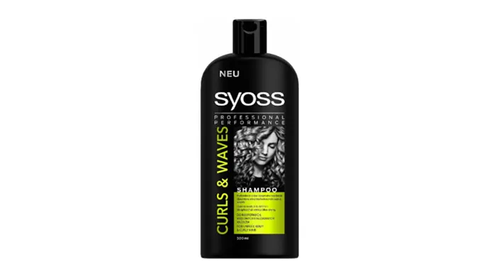 Syoss шампунь Curls & Waves для кудрявых волос